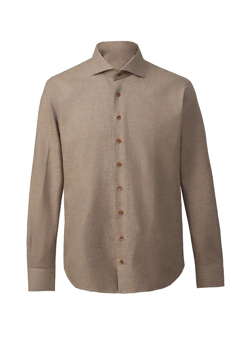 Brown Button Down Shirt